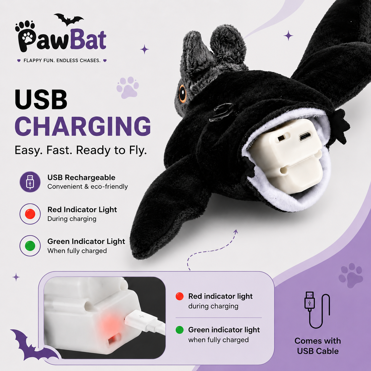 PawBat™ Flying Bat Toy